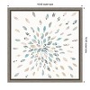 Amanti Art Fireworks II Floral by Elyse Deneige Canvas Wall Art Print Framed 16 x 16-in. in Sylvie Graywash - 4 of 4