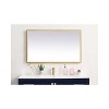 Elegant Lighting Pier 24x30 inch LED Mirror with Adjustable Color Temperature 3000K/4200K/6400K in Brass - 2 of 4