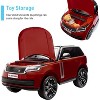 24V Licensed Land Rover 2-Seater Kids Ride On Car, Electric SUV w/Remote, 3 Speeds, Suspension, LED Lights, Music - 4 of 4
