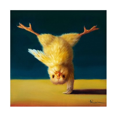 Trademark Fine Art - Lucia Heffernan Yoga Chick One Legged Tree Canvas ...