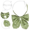 Elerevyo Women's Pre-tied Adjustable Straps Polka Dots Uniform Casual Bow Ties - 3 of 4