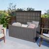 Decksplore 55/150/200/230/260 Gal Deck Box Outdoor Storage Box Patio Gardening Tools Water and UV Resistant for Patio - 4 of 4