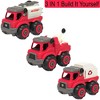 Misco Toys DIY 3-In-1 Fire Engine Truck - 54pc Assembly Kit, Rescue Vehicles, 6+ - 2 of 4