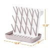 Baby Bottle Drying Rack with 20 Hooks – Space-Saving Vertical Bottle Holder Organizer for Countertop - 4 of 4