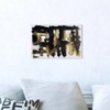 10" x 15" Isolde and Casata Abstract Unframed Canvas Wall Art in Black - Oliver Gal: Modern Style, Digital Artwork, Vertical Orientation - 2 of 4