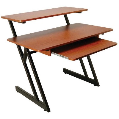 On-Stage Stands Wood Workstation, Rosewood