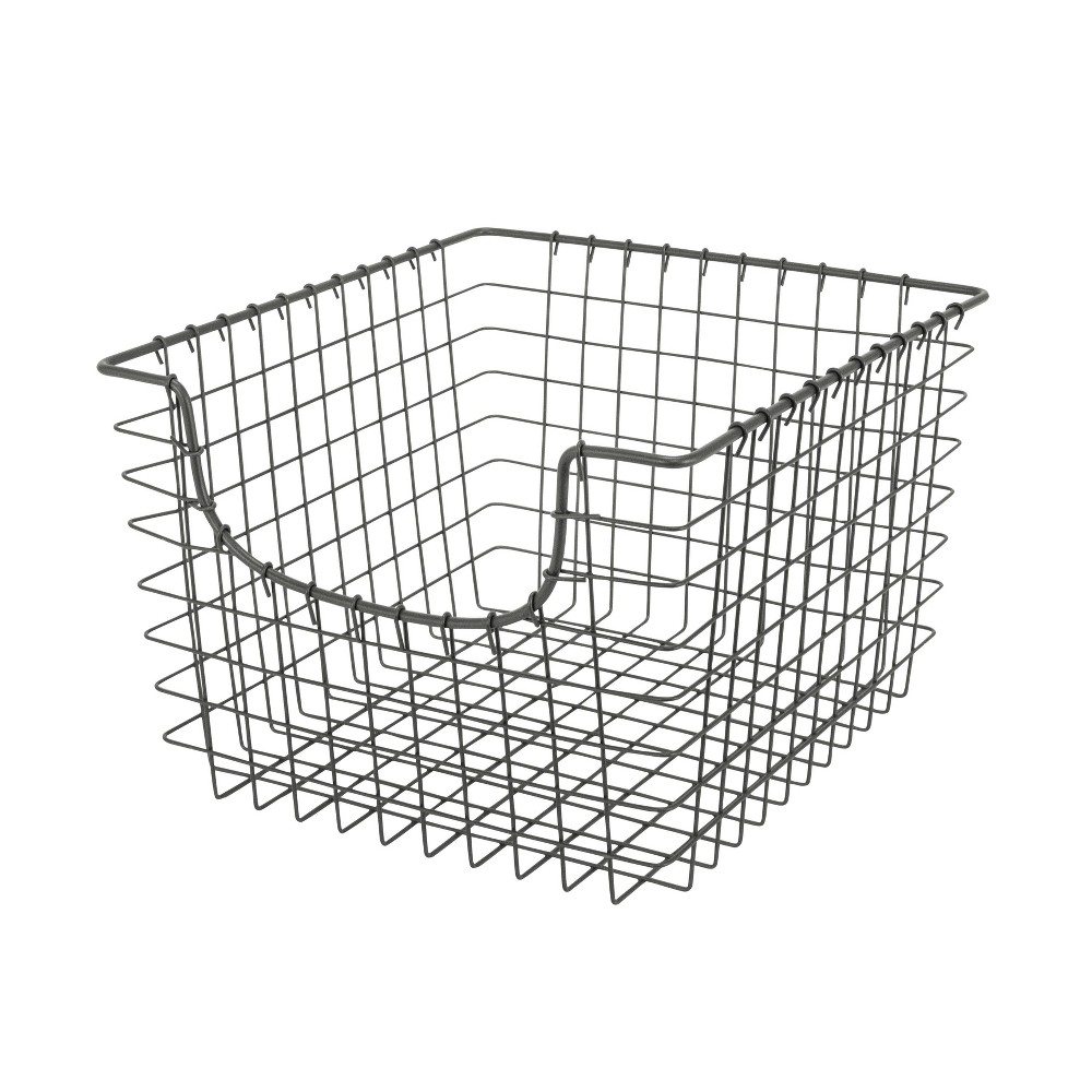 Photos - Other interior and decor Spectrum Diversified Scoop Medium Basket Dark Silver