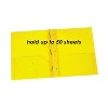 Oxford® Yellow Poly Two Pocket Portfolio with Prongs, Pack of 25 - 3 of 3