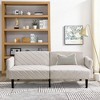 GDFStudio Susie Convertible Velvet Tufted Twin XL Sofa Bed with Adjustable Armrests Backrest - 2 of 4
