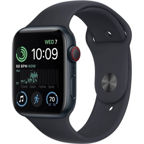 Refurbished Apple Watch Se 2 Gps Cellular 44mm Midnight Aluminum Case With Midnight Sport Band M l 2022 Target Certified Refurbished Target