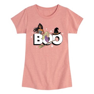Girls' - Barbie - Barbie Boo Logo Fitted Short Sleeve Graphic T-Shirt - 1 of 4