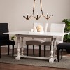 Edenderry Farmhouse Folding Trestle Console to Dining Table - White - SEI - 2 of 4
