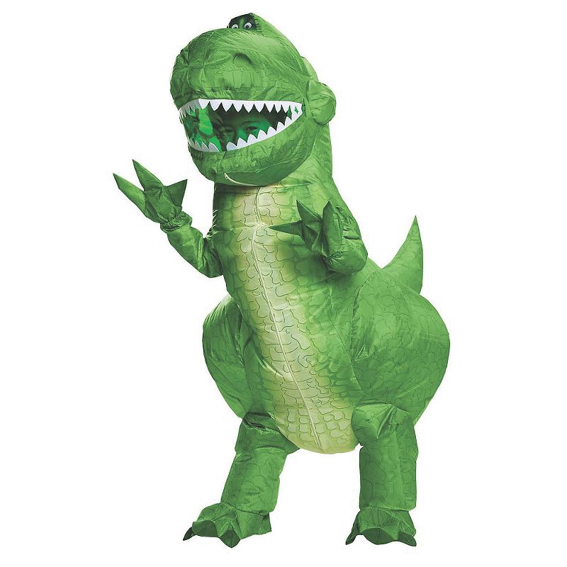 Disguise Kids' Rex Inflatable Costume - One Size - Green, 1 of 2