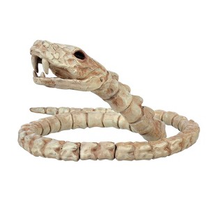 Seasons 3.25 ft Slithering Snake Plastic Skeleton Halloween Decoration - Off-White - 1 of 3