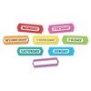 Ashley Productions® Magnetic Die-Cut Timesavers & Labels, Days of the Week, White Polka Dots On Assorted Colors, 8 Per Pack, 3 Packs - 2 of 3