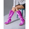 Perphy Women's Pointy Toe Stiletto Heels Knee High Boots - 2 of 4