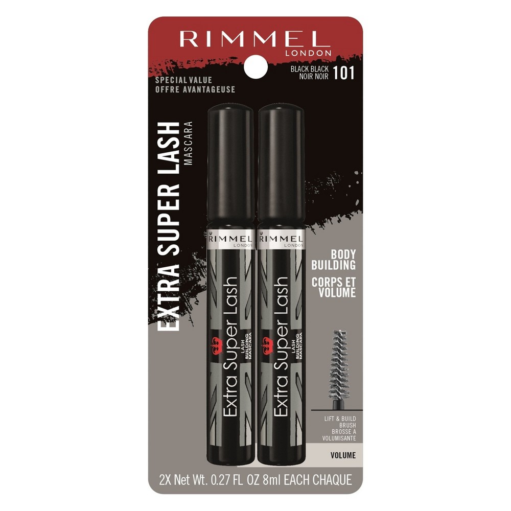 EAN 3607340011047 product image for Rimmel Extra Super Lash Mascara Value Pack Black | upcitemdb.com