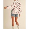 Women's Carly Floral Shearling & Denim Jacket - MABLE - 3 of 4