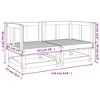 vidaXL Garden Corner Sofa Natural Solid pine wood Medium Modular - 4 of 4