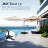 Best Choice Products 10ft 360° Rotating Cantilever Easy Auto Open Patio Umbrella w/ Solar LED Lights - 3 of 4