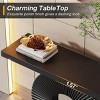 Syemin Console Tables Industrial Console Table Shelves, Rustic 3-Tier Sofa Table Behind Couch, Narrow Entryway Table, Black, 47.24"*11.81"*33.86" - 4 of 4