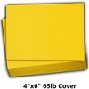 Hamilco Colored Scrapbook Cardstock Paper 4x6 Card Stock Paper 65 lb Cover 100 Pack (Dandelion Yellow) - 2 of 4