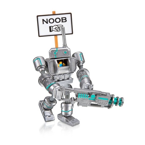 Roblox Imagination Collection Noob Attack Mech Mobility Figure Pack Includes Exclusive Virtual Item Target - abs with gold chain roblox