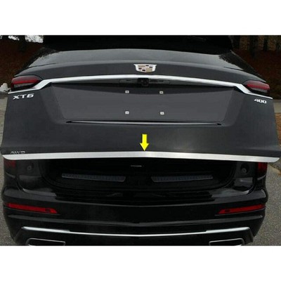 QAA Part RD60210 is a 1 Piece Stainless Steel Rear Deck Trim, Trunk Lid Accent, 1" Width That is Compatible with Cadillac XT6 2020-2023