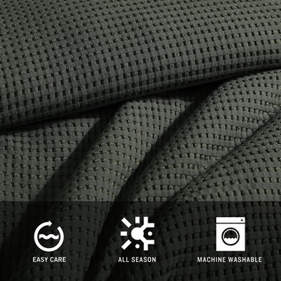 Forest Green King Microfiber Reversible Comforter Set