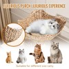 Cat Tree with Litter Box Enclosure,Hidden Washroom Litter Box Tree with Sisal Scratching Post and Soft Plush Perch, with Multiple Platforms - 3 of 4