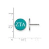 Black Bow Jewelry Sterling Silver Zeta Tau Alpha Greek Life Stud Earrings - 2 of 3