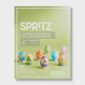 Farmhouse and Friends Easter Egg Decorating Kit 18pc - Spritz™ - 1 of 3