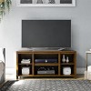GlasFlength TV Stands and Consoles Cozy Living Room TV Stand Durable Make Entertainment Corner Neat for Living Room, Brown, 49.61"*19.09"*3.66" - 2 of 4
