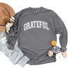 Simply Sage Market Grateful Varsity Garment Dyed Long Sleeve - 3 of 4