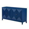 NicBex  Modern Sideboard,Kitchen Storage Cabinets with Different Pattern Design for Kitchen and Dining Room,Black/Blue - 2 of 4