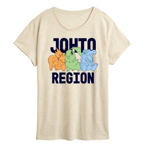 Women's - Pokémon - Johto Region Short Sleeve Graphic T-Shirt - 1 of 4