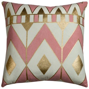 Rachel Kate Geometric Throw Pillow Pink
