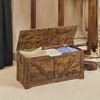 Farmhouse Style Storage Chest and Bench with Safety Hinges - Versatile Storage Solution for Entryway, Bedroom, and Living Room - 3 of 4