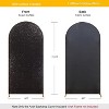 Round Top Fitted Sequin Arch Cover–With Zipper, Ideal for Outdoor Events, Weddings,Birthdays & Party Decor - 2 of 4