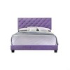 Okak All Size Charming Platform Bed with Upholstered Headboard & Beaded Design,Modern Bed Frame No Box Spring Needed - 3 of 4