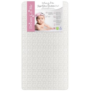 Dream On Me Breathable Orthopedic Firm Fiber Standard Crib Mattress - White - 1 of 4