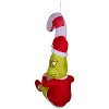 Gemmy Christmas Inflatable Hanging Grinch with Candy Cane, 4.5 ft Tall, Multi - image 3 of 4