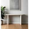 HomeRoots 60" Natural Solid Wood Oval Console Table - 2 of 4