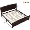 Kumasinova Full/Queen/King Platform Bed with Headboard,Solid Wood Bed Frame with Support Slats,No Box Spring Needed,Noise-Free Structure - 3 of 4