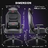400 lbs Big & Tall Black/Grey Gaming Chair - 2 of 4