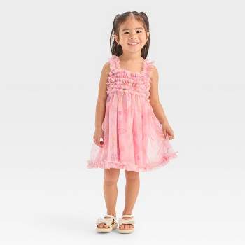 Toddler Girls' Disney Minnie Mouse Tulle Dress - Pink