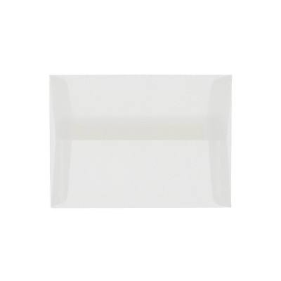 JAM Paper A10 Translucent Vellum Invitation Envelopes 6 x 9.5 Clear 31284