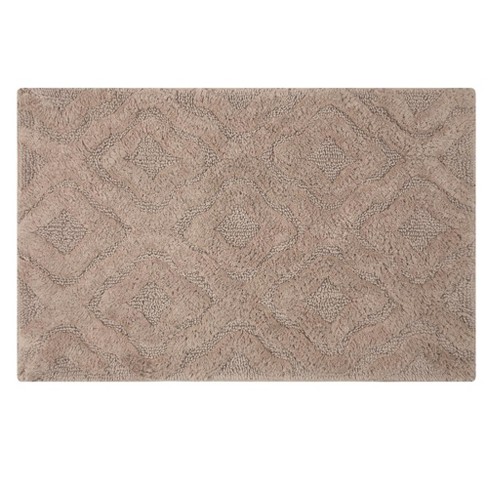 Knightsbridge Link Bath Rug Cotton Non Skid Back - 17x24", Stone : Target