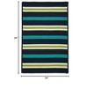 Colonial Mills Painter Stripe Braided Rug, Navy Waves 2'x3', Rectangle Shape - 2 of 4