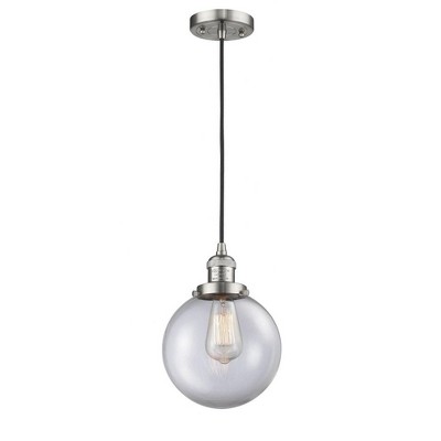 Beacon - 1 Light Cord Hung Mini Pendant In Industrial Style-11.5 Inches Tall and 8 Inches Wide